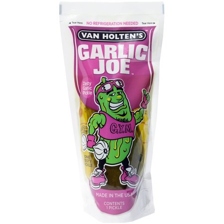 Van Holtens Van Holten's Garlic Joe Pickle Individually Packed In A Pouch, PK12 1012GG